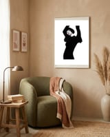 Untitled #11 - Woman in black framed in a tender room thumbnail