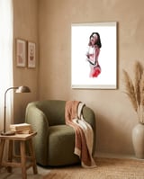 Untitled #22 - Dancing nude framed in a tender room thumbnail
