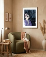 Untitled #25 - Woman in purple framed in a tender room thumbnail