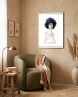 Untitled #28 - Woman in white framed in a tender room thumbnail