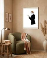 Untitled #33 - Woman without a cigarette framed in a tender room thumbnail