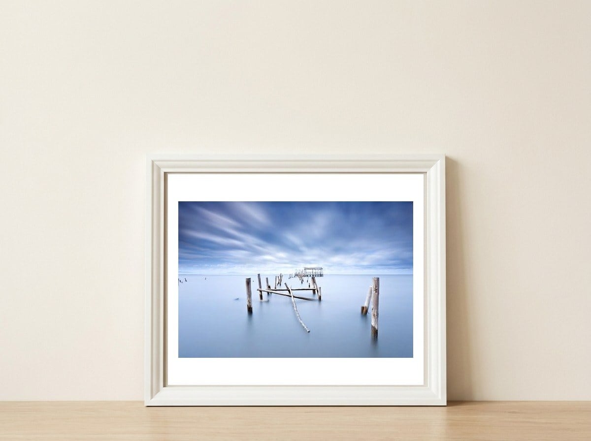 Horizon — framed, leaning against the wall