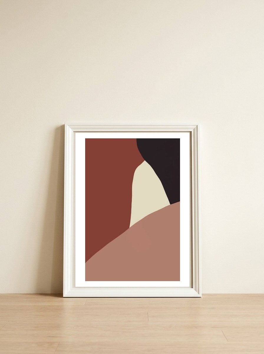 Senna — framed, leaning against the wall