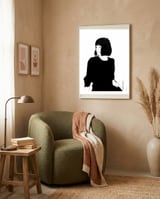 Untitled 84 - Woman in black framed in a tender room thumbnail