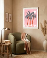 California sunset framed in a tender room thumbnail