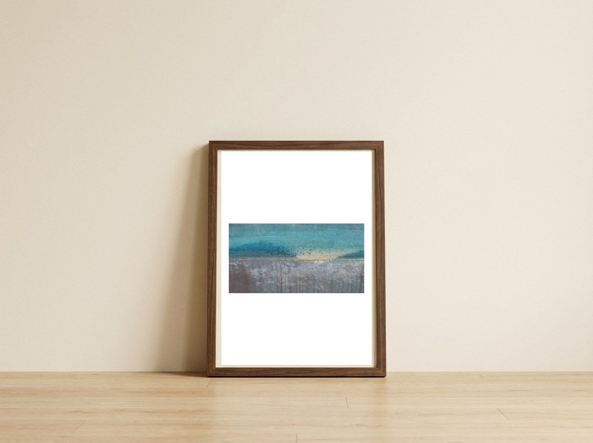 Aria — framed, leaning against the wall