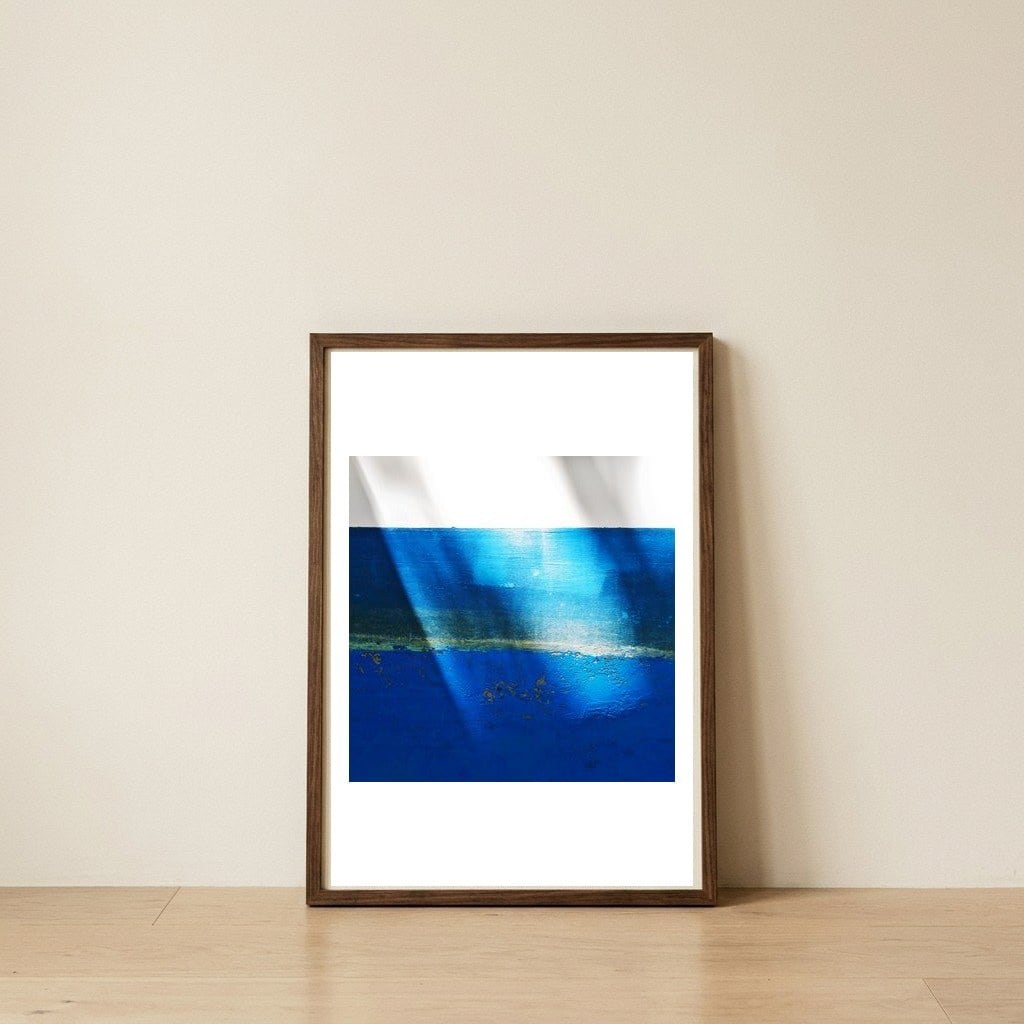 Clara — framed, leaning against the wall