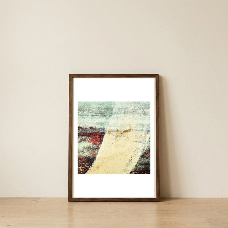Molly — framed, leaning against the wall