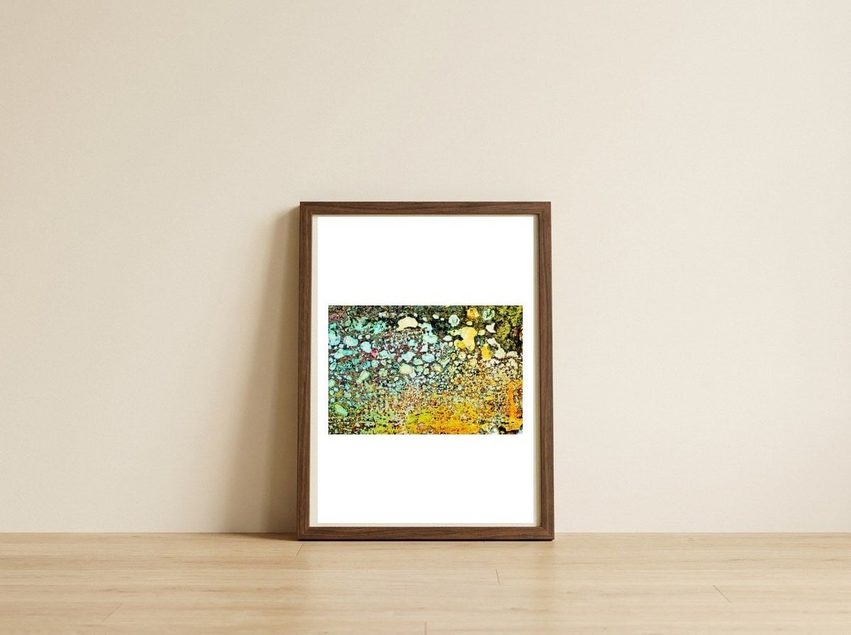Sage — framed, leaning against the wall