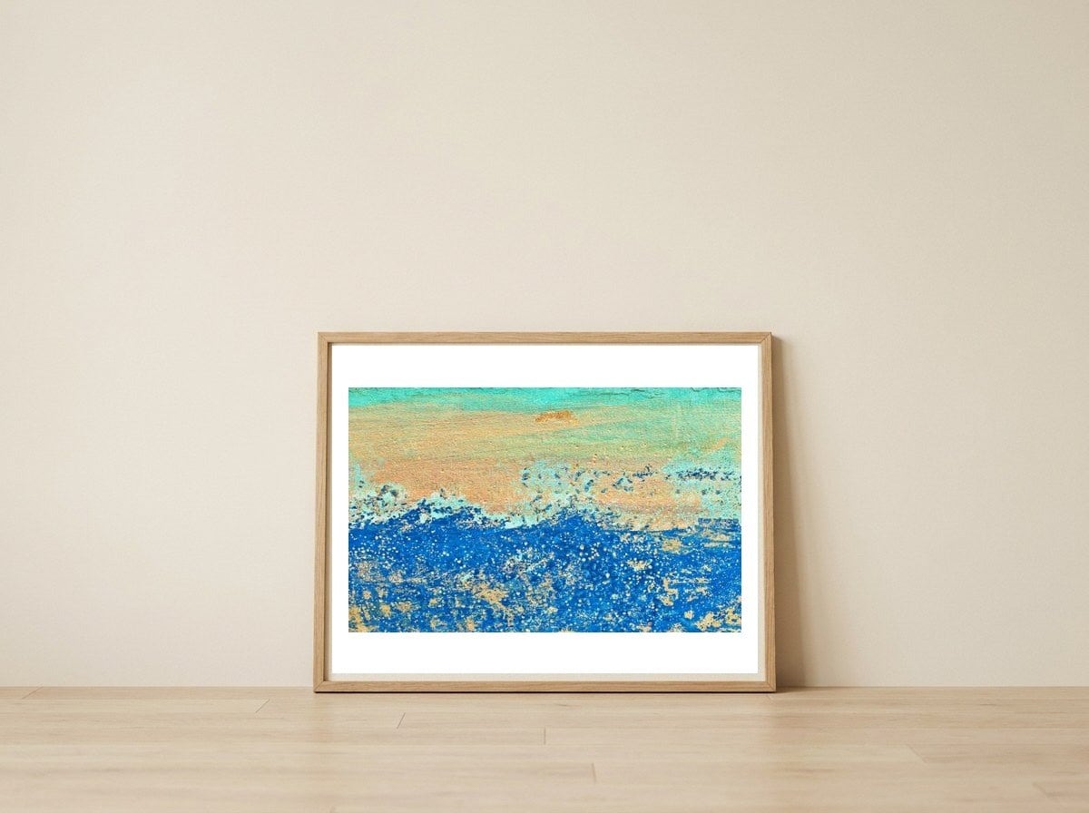 Summer — framed, leaning against the wall