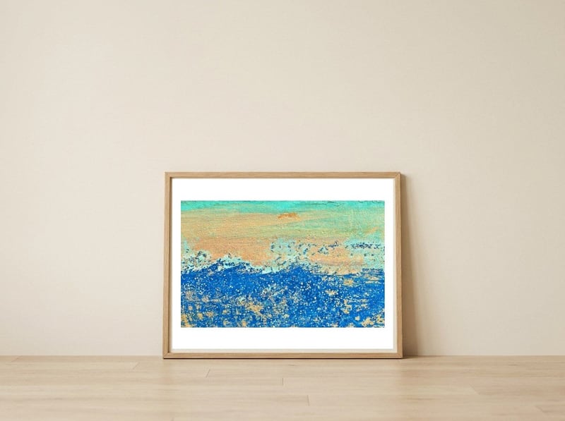 Summer — framed, leaning against the wall