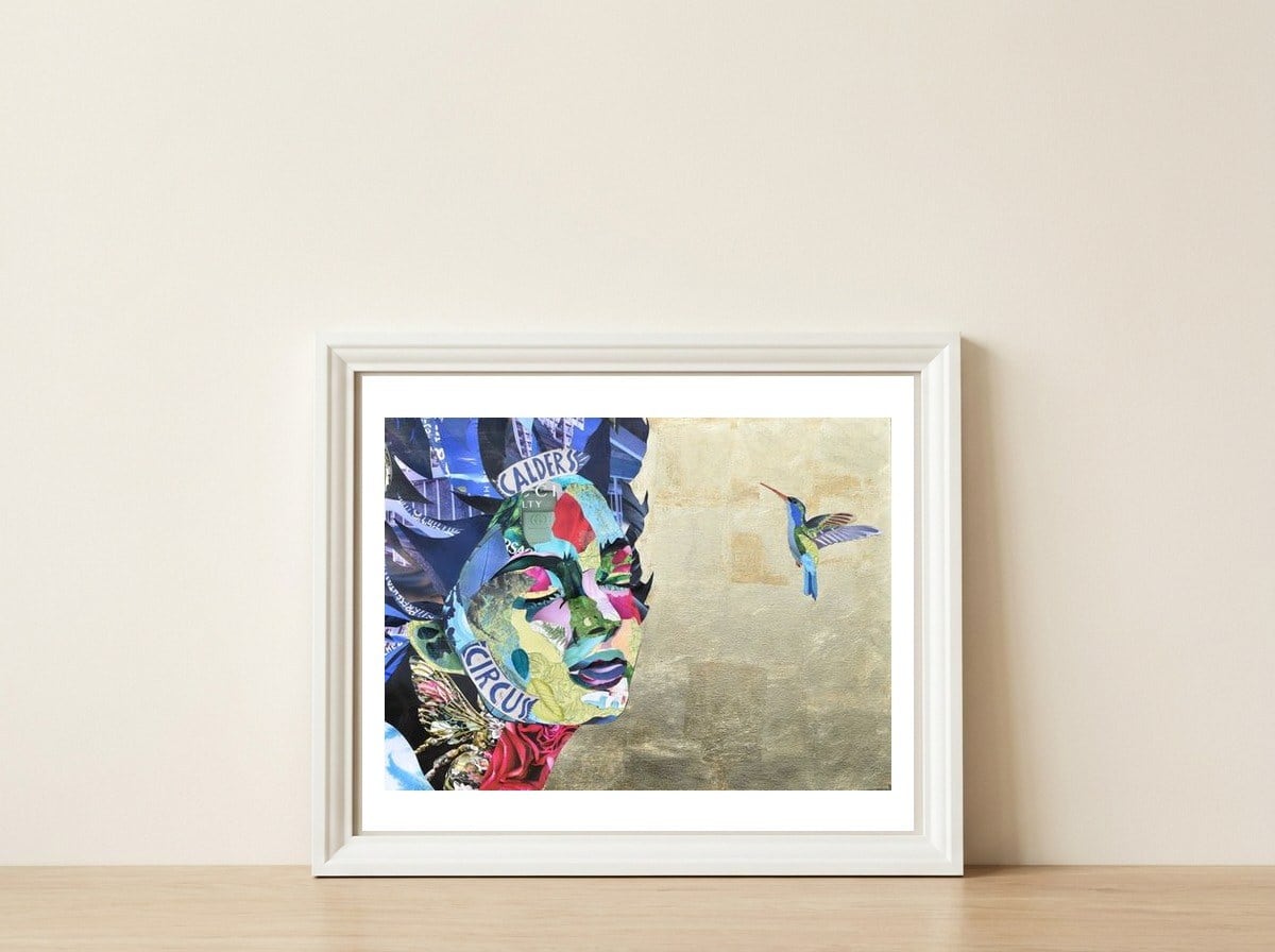 Back to Nature — framed, leaning against the wall