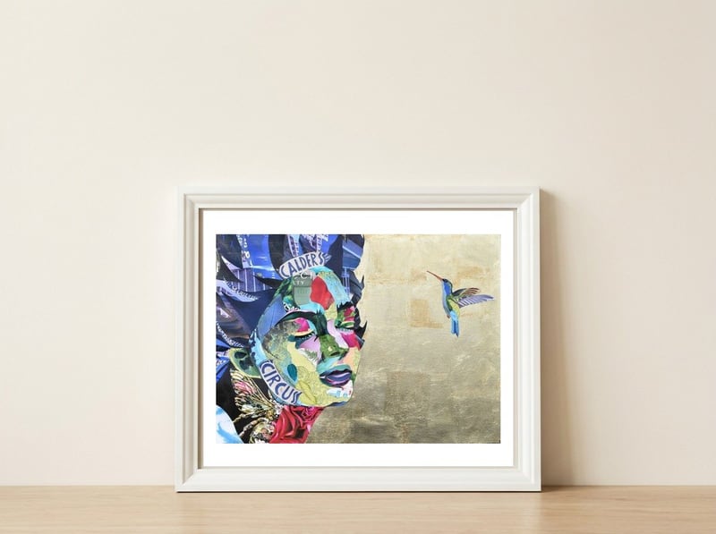 Back to Nature — framed, leaning against the wall