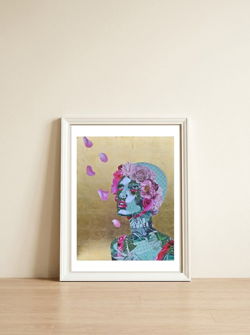 Green Goddess — framed, leaning against the wall