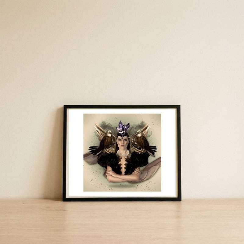 Eo1 — framed, leaning against the wall