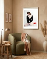 Untitled #95 Red Socks framed in a tender room thumbnail