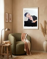 Untitled #91 - Woman in black framed in a tender room thumbnail