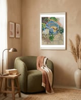 Blue Wicker framed in a tender room thumbnail