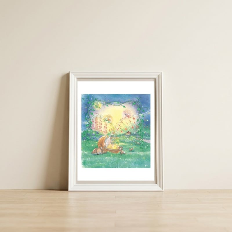 Fairy Lullaby — framed, leaning against the wall