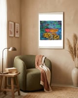 Abstraction - 5 framed in a tender room thumbnail