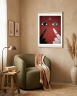 Soviet Union Propaganda Poster framed in a tender room thumbnail