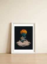 Between clouds (Dark Version) — framed, leaning against the wall thumbnail