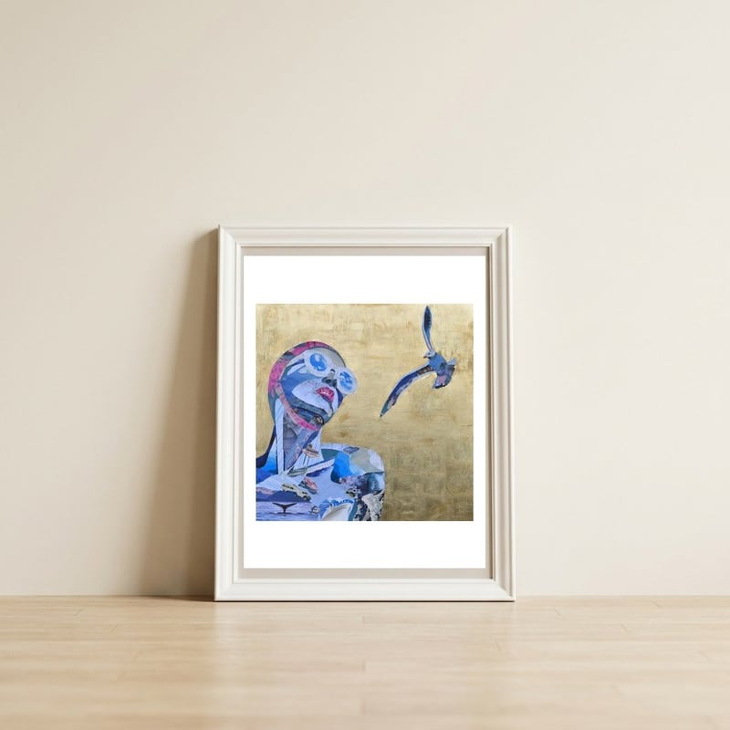 Summer time — framed, leaning against the wall