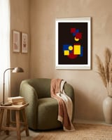 Modern Geometric Abstract 5 framed in a tender room thumbnail