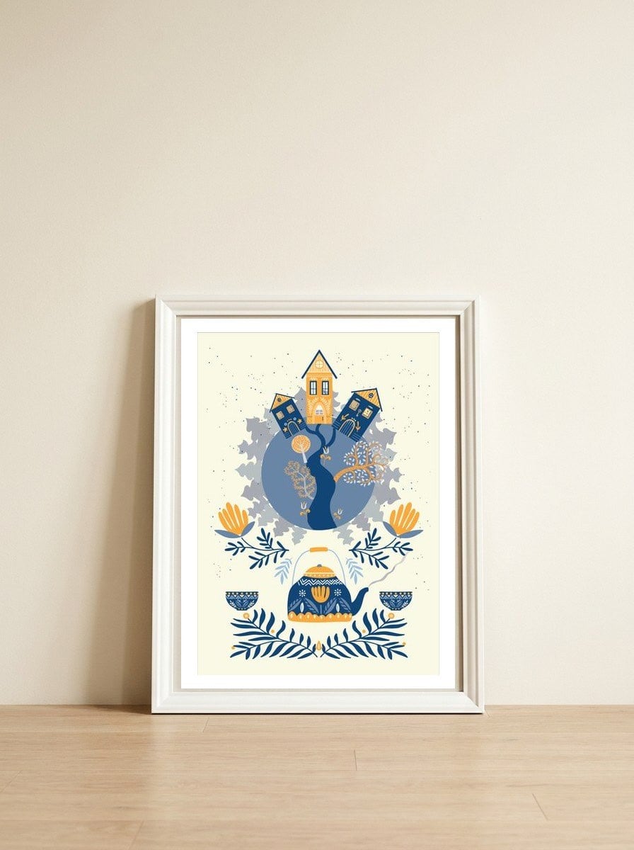 Scandi Dreams  — framed, leaning against the wall