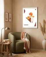  Little bird singing framed in a tender room thumbnail