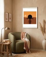 African Woman framed in a tender room thumbnail