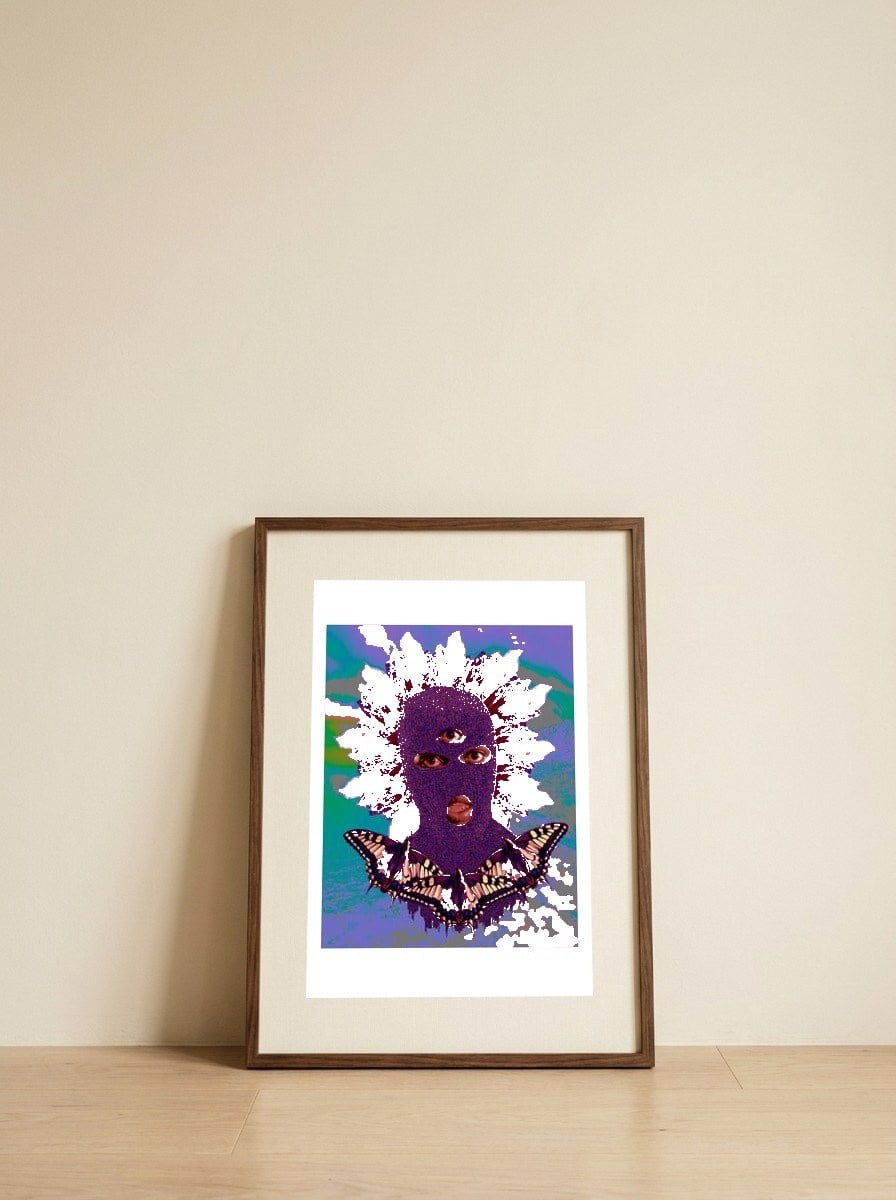 Free Women — framed, leaning against the wall