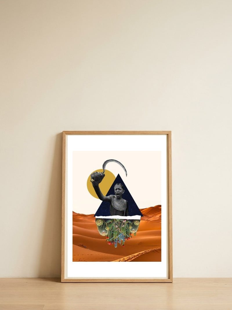  Rebel — framed, leaning against the wall