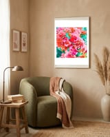 Be Like Bougainvillea, Blooming, Lush, Wild & Unassuming framed in a tender room thumbnail