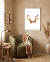 I Pinky Promise | Valentine's Day Love Friendship | Floral Botanical Join Hands Forever framed in a tender room thumbnail