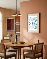 White Blue Terrazzo framed in a intimate room thumbnail