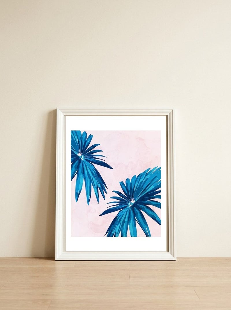 Tropicana — framed, leaning against the wall