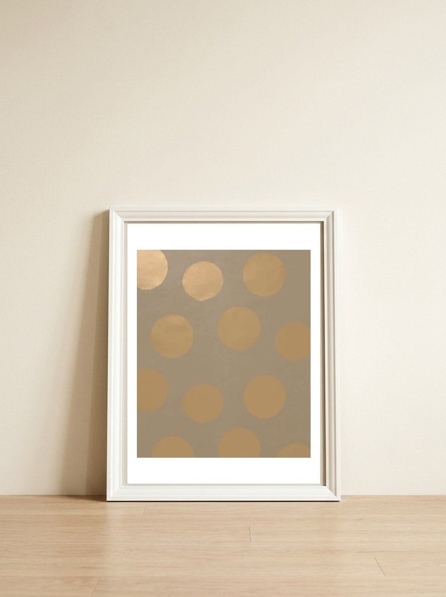 Galla — framed, leaning against the wall
