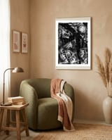 Fright - b&w framed in a tender room thumbnail