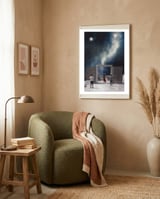 Door to nowhere framed in a tender room thumbnail