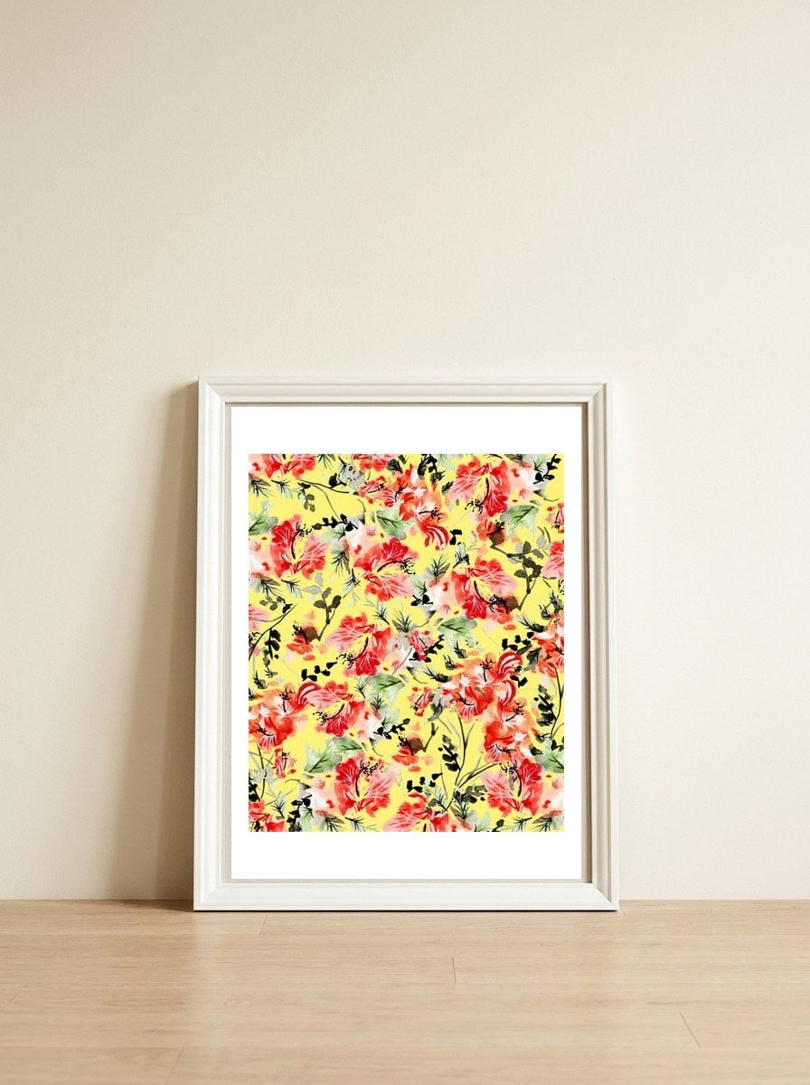 Happiness — framed, leaning against the wall