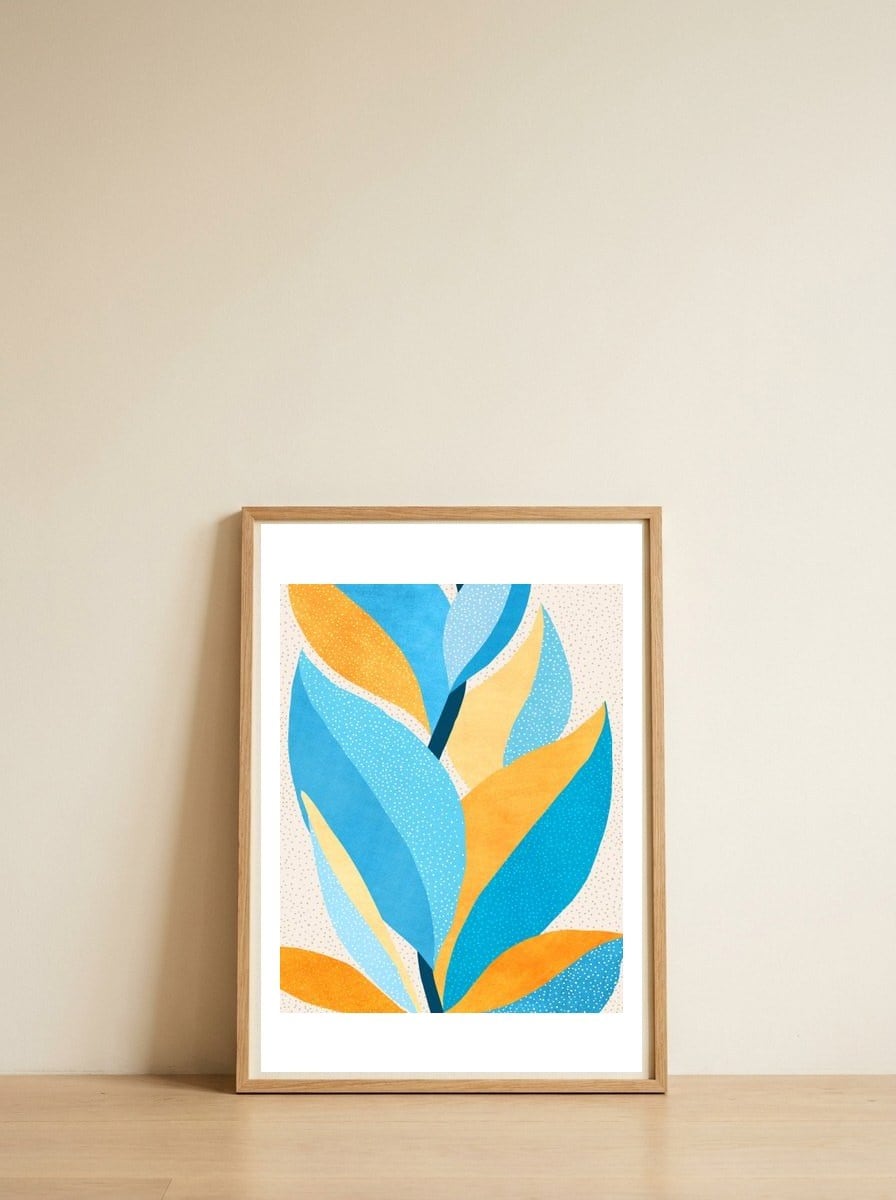 Fire And Ice III — framed, leaning against the wall