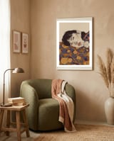 Dreaming about another world framed in a tender room thumbnail