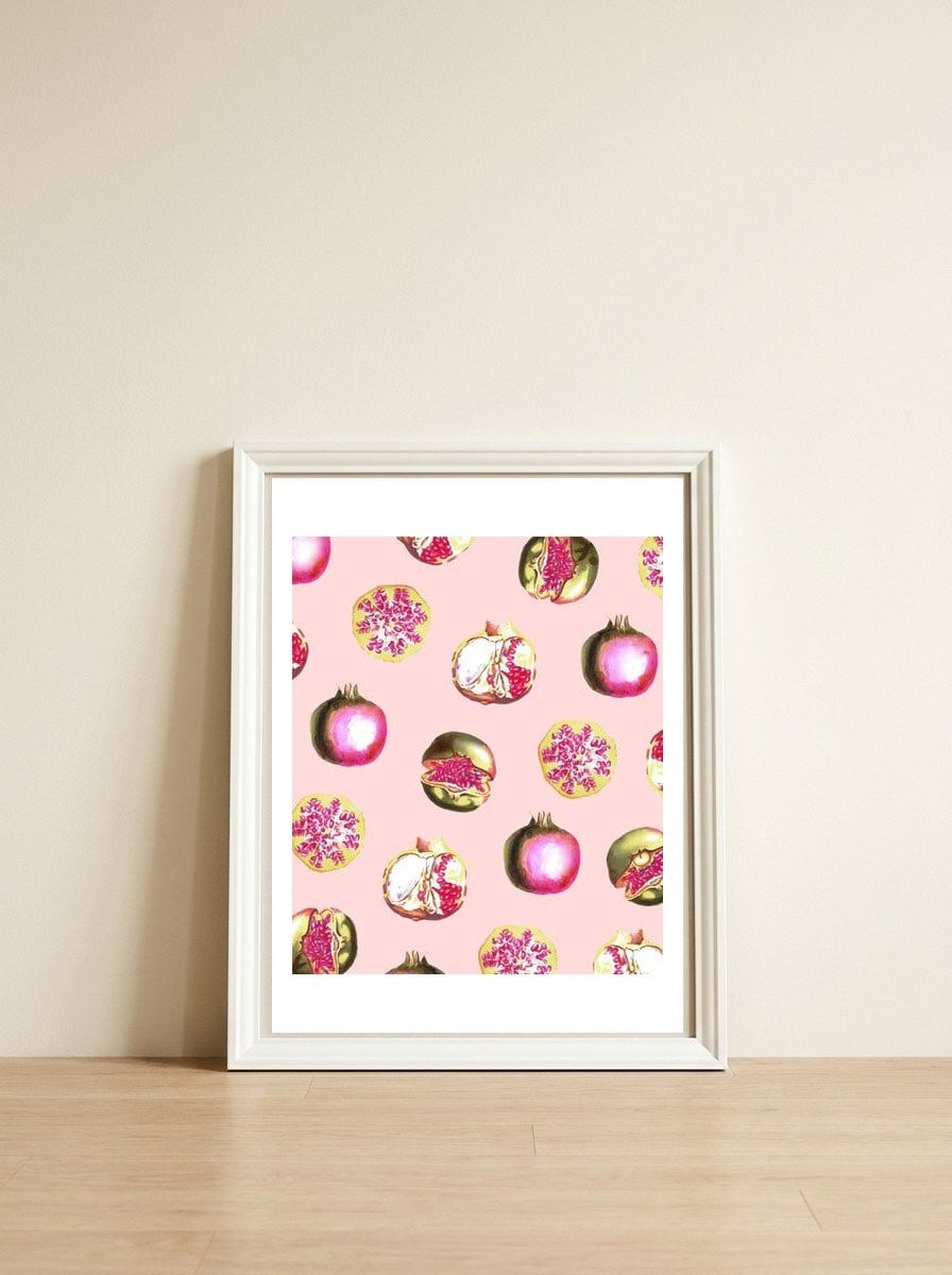 Pom Zest — framed, leaning against the wall