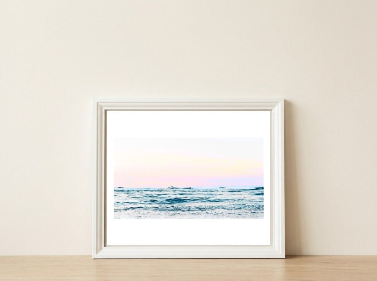 Dreamy Ocean — framed, leaning against the wall