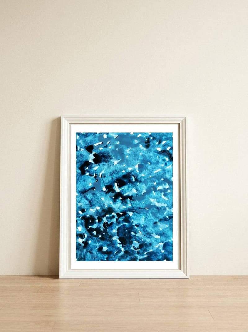 Opulence — framed, leaning against the wall
