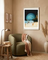Space Beach framed in a tender room thumbnail