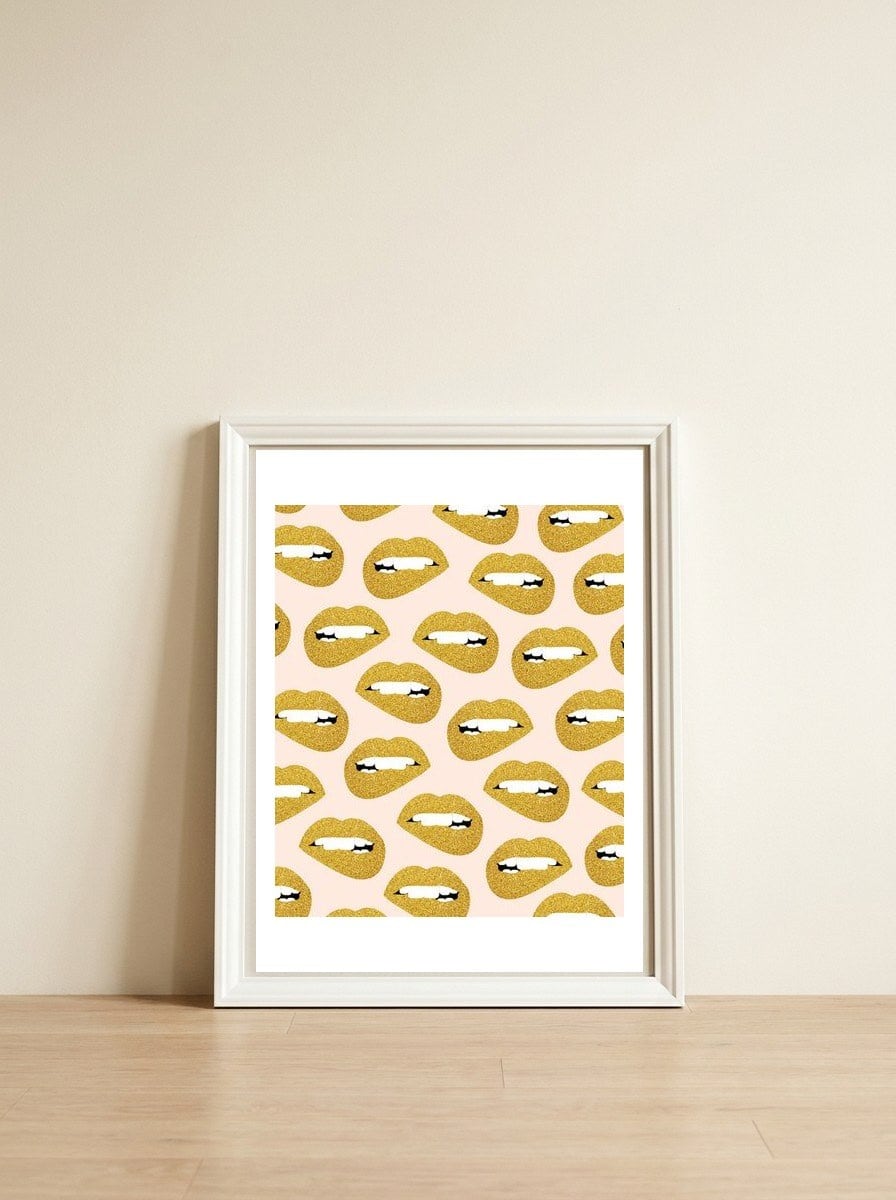 Don't Speak Evil — framed, leaning against the wall