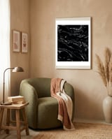 Black Marble Space framed in a tender room thumbnail