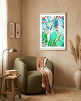 Painted Cactus framed in a tender room thumbnail
